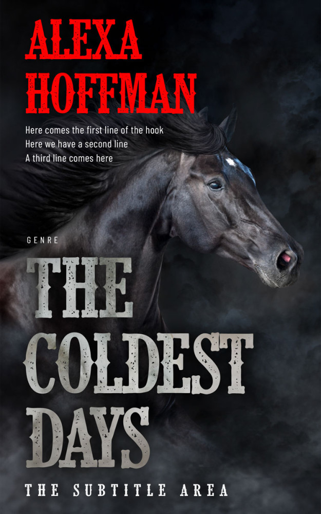 Front view of Shark #28600 - Premade Western Book Cover