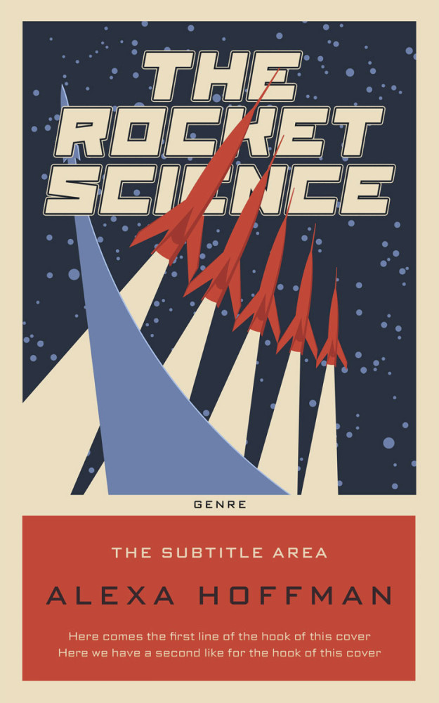 Front view of Sisal #28621 - Premade Science Fiction Book Cover