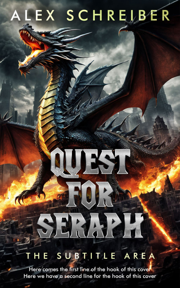 Front view of Thunder #28705 - Premade Apocalyptica Book Cover