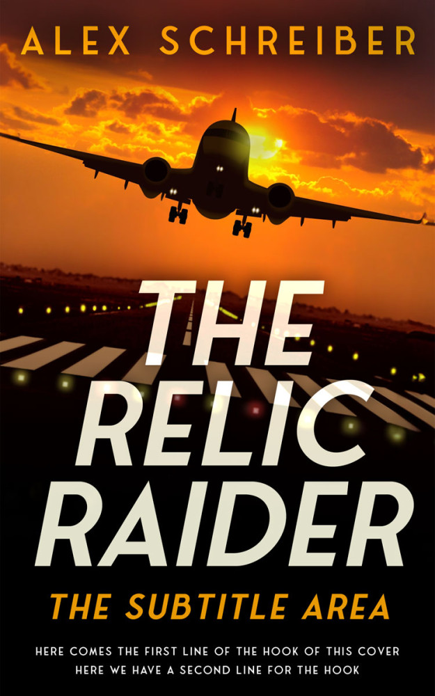 Front view of Crowshead #28771 - Premade Action & Adventure Book Cover