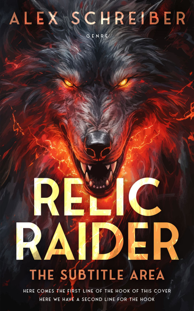 Front view of Cocoa Brown #28795 - Premade Fantasy Book Cover