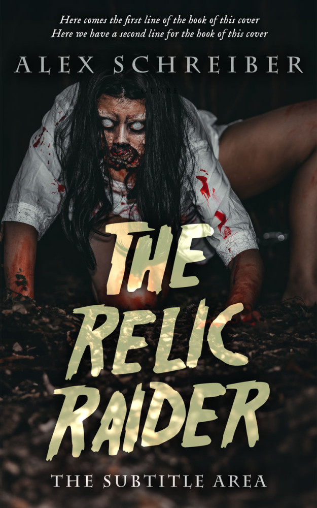 Front view of Cod Gray #28817 - Premade Horror Book Cover