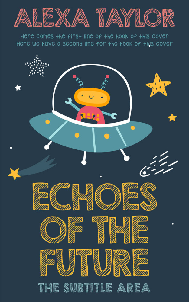 Front view of Pickled Bluewood #28899 - Premade Science Fiction Book Cover