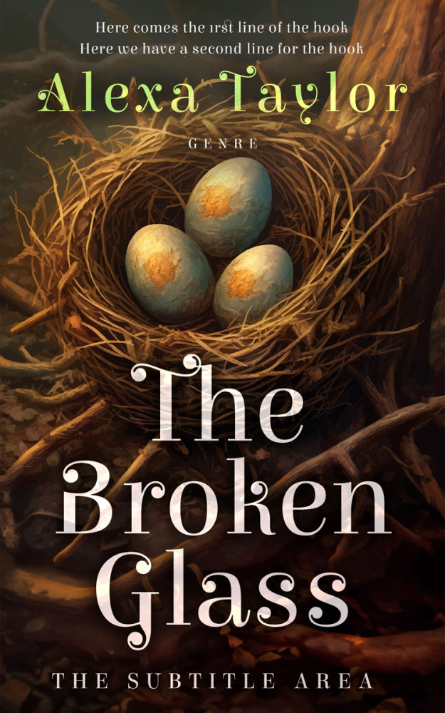 Front view of Eclipse #28982 - Premade Fantasy Book Cover