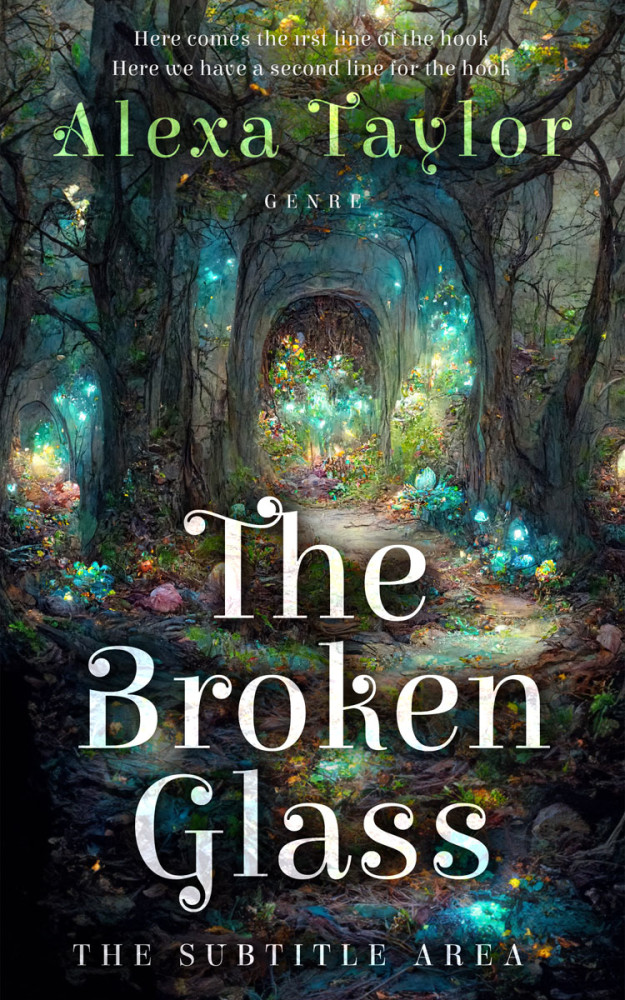 Front view of Outer Space #28984 - Premade Fantasy Book Cover