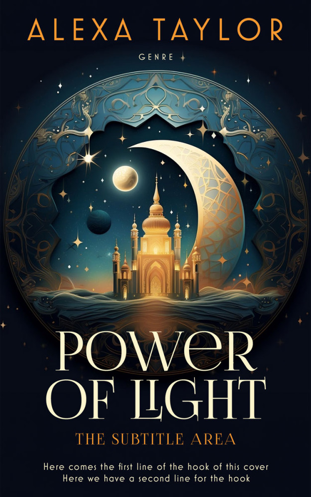 Front view of Black #29051 - Premade Religion & Spirituality Book Cover