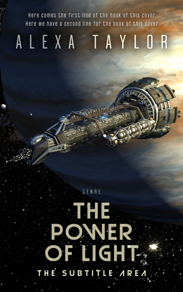 Front view of Shark #29122 - Premade Science Fiction Book Cover