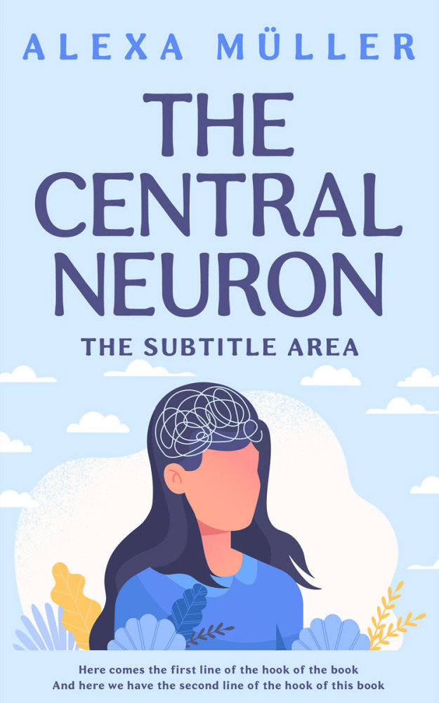 Front view of Tropical Blue #29172 - Premade Self-Improvement & Self-Help Book Cover