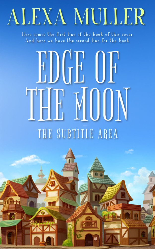 Front view of Havelock Blue #29225 - Premade Fantasy Book Cover