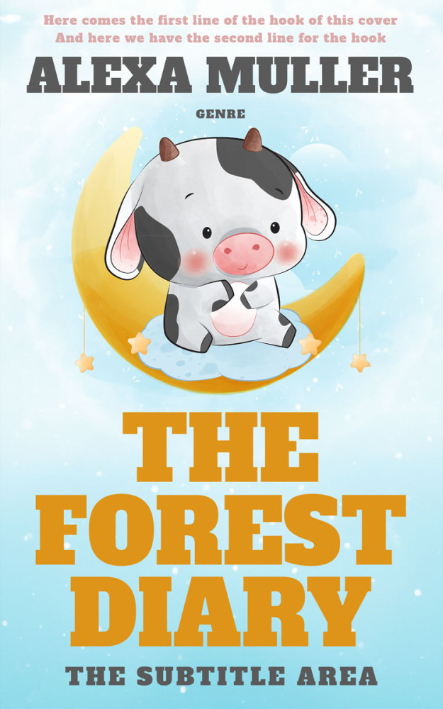 Front view of Iceberg #29232 - Premade Children's Book Cover