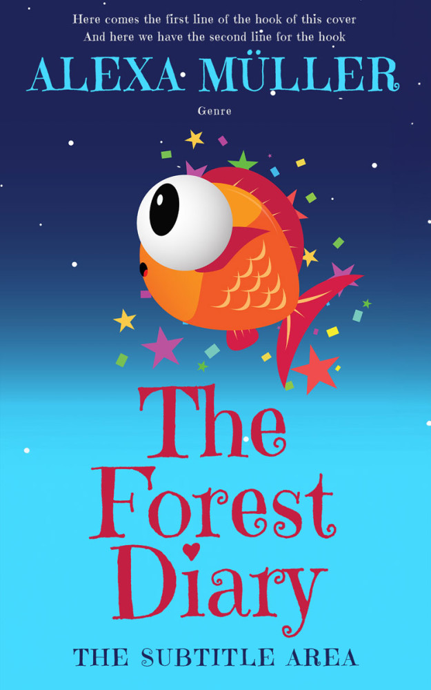 Front view of Picton Blue #29233 - Premade Science Fiction Book Cover