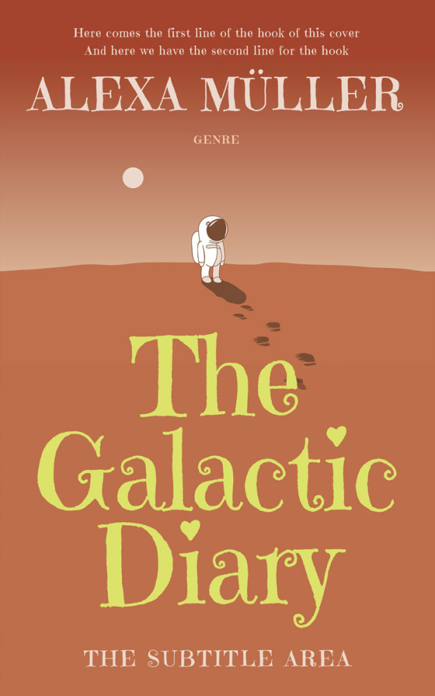 Front view of Santa Fe #29239 - Premade Science Fiction Book Cover