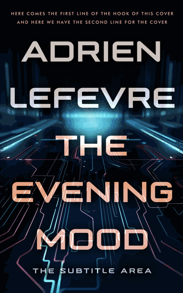 Front view of Clam Shell #29338 - Premade Science Fiction Book Cover