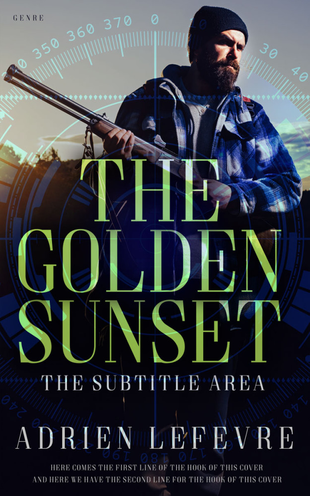 Front view of Vulcan #29391 - Premade Action & Adventure Book Cover