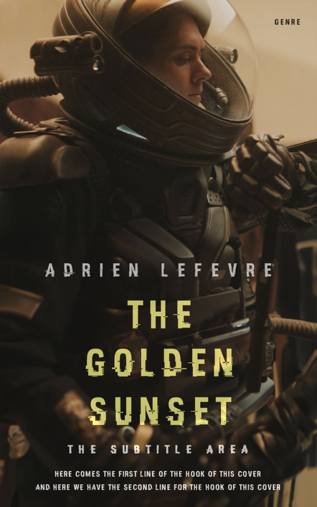 Front view of Zeus #29498 - Premade Apocalyptica Book Cover