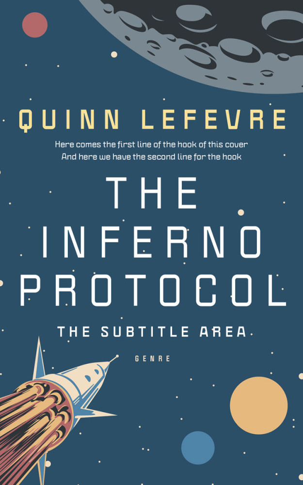 Front view of Casal #29557 - Premade Science Fiction Book Cover