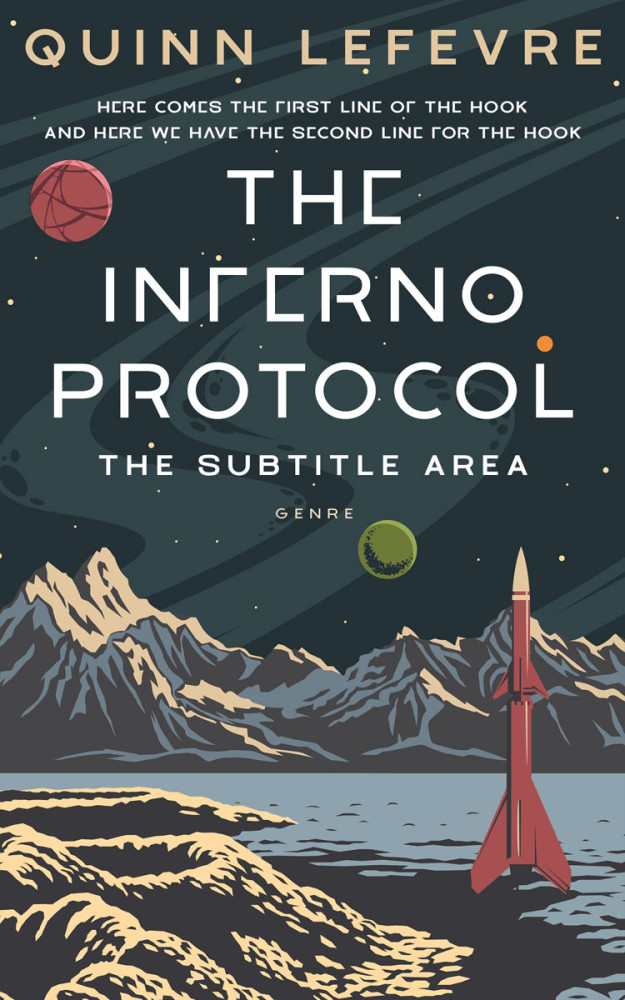 Front view of Outer Space #29560 - Premade Apocalyptica Book Cover