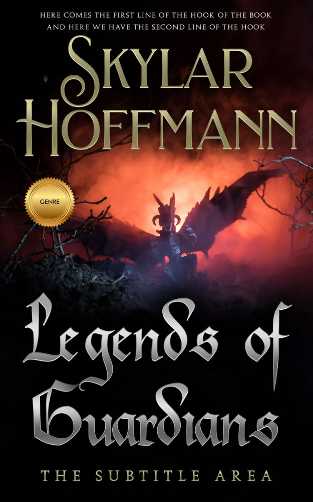 Front view of Antique Brass #29576 - Premade Fantasy Book Cover