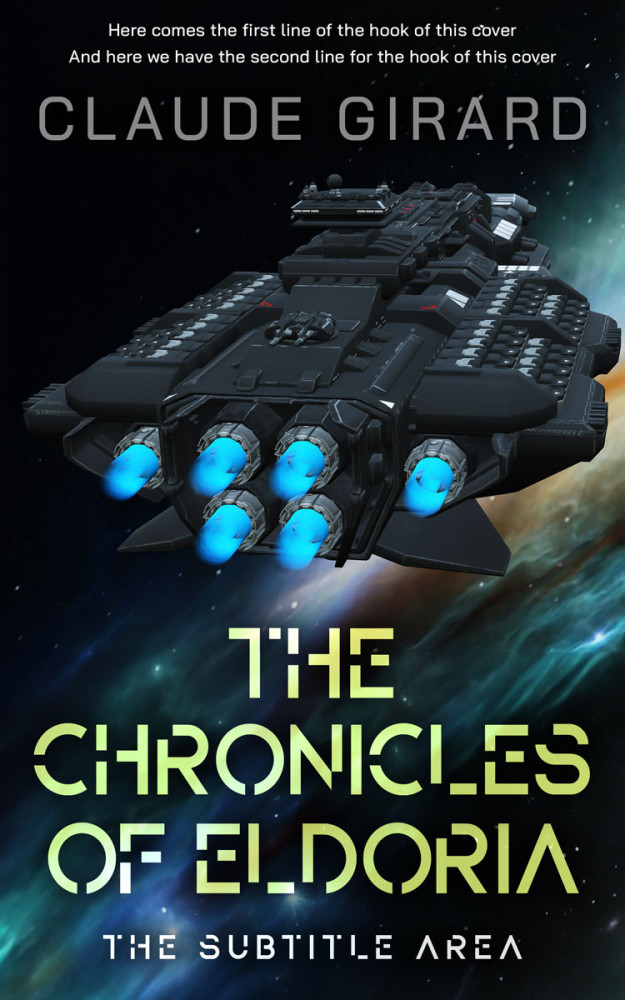 Front view of Bunker #29628 - Premade Science Fiction Book Cover