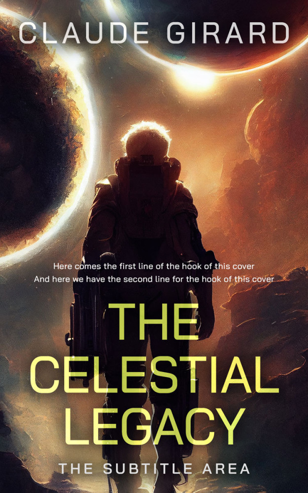 Front view of Cocoa Brown #29639 - Premade Science Fiction Book Cover