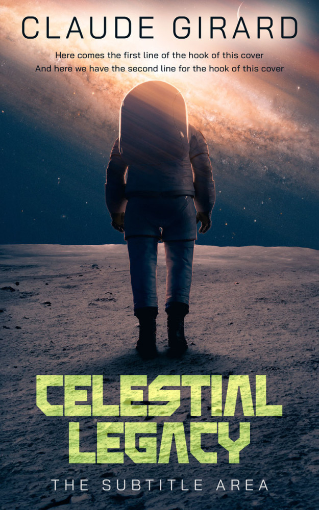 Front view of Ebony Clay #29643 - Premade Science Fiction Book Cover