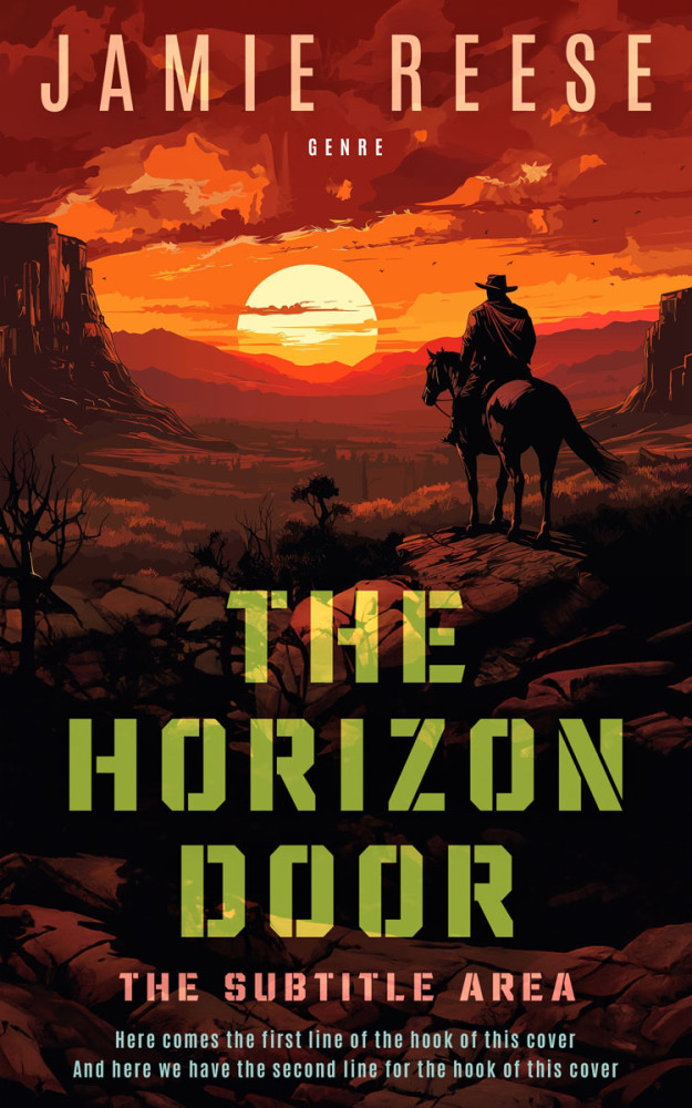 Front view of Coffee Bean #29771 - Premade Action & Adventure Book Cover