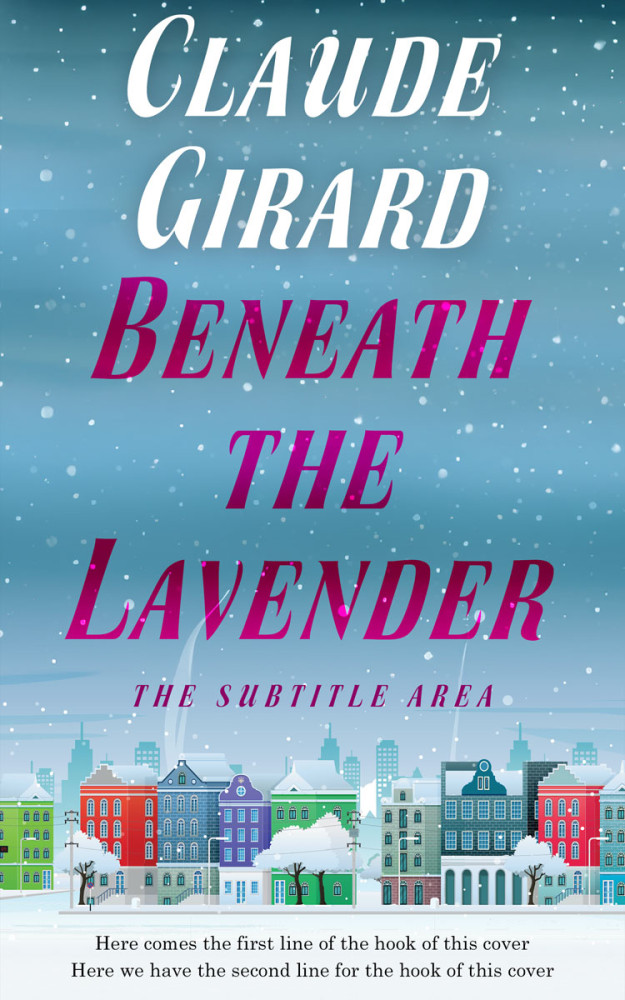 Front view of Hippie Blue #29805 - Premade Literary Fiction Book Cover