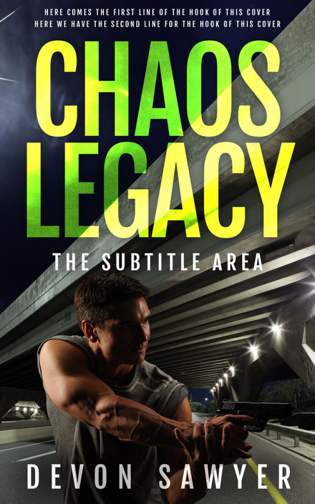 Front view of Shark #29990 - Premade Action & Adventure Book Cover