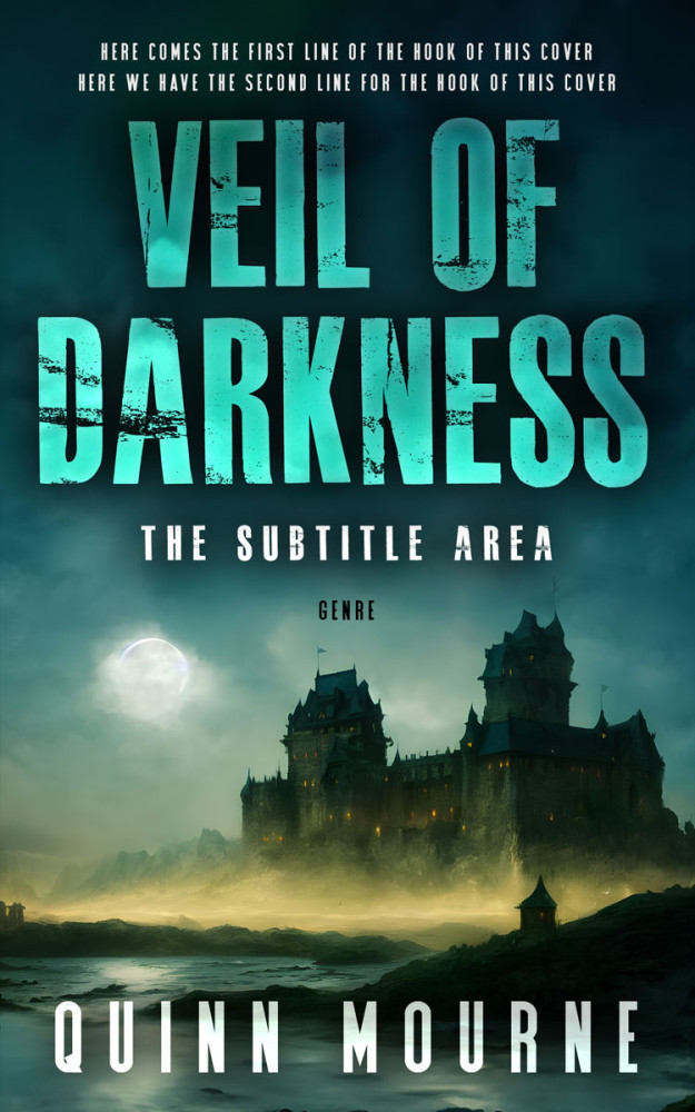 Front view of Gable Green #30017 - Premade Fantasy Book Cover