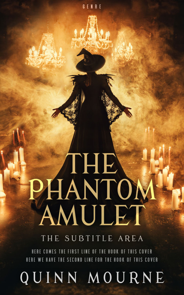 Front view of Di Serria #30034 - Premade Fantasy Book Cover