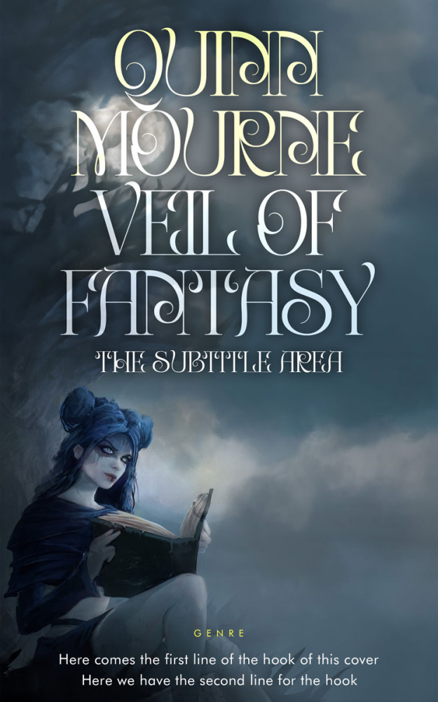 Front view of River Bed #30084 - Premade Fantasy Book Cover