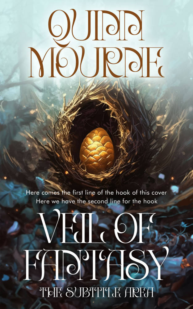 Front view of Paris White #30098 - Premade Fantasy Book Cover