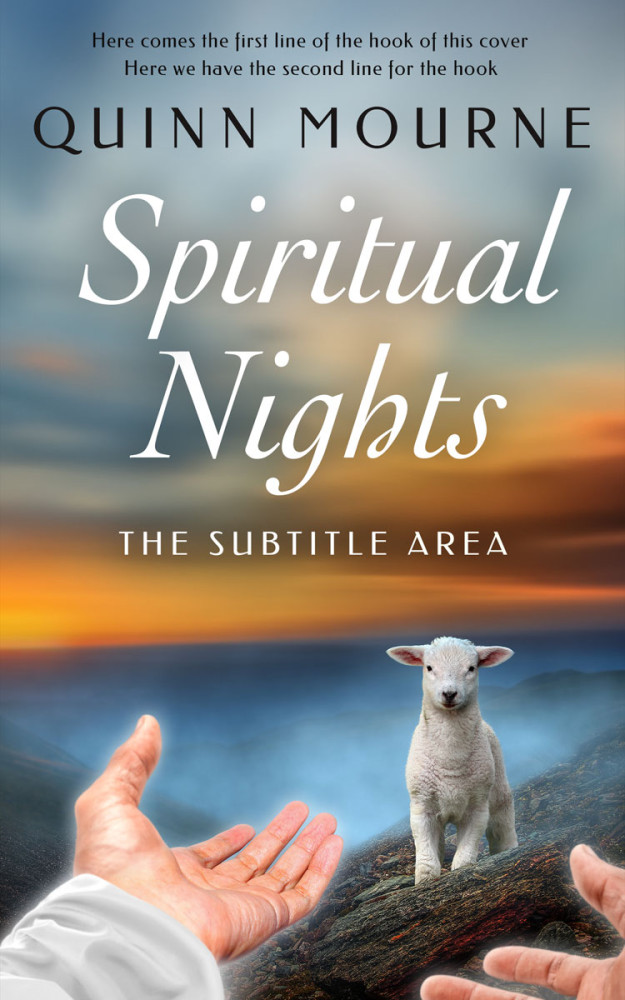 Front view of Oslo Gray #30154 - Premade Religion & Spirituality Book Cover