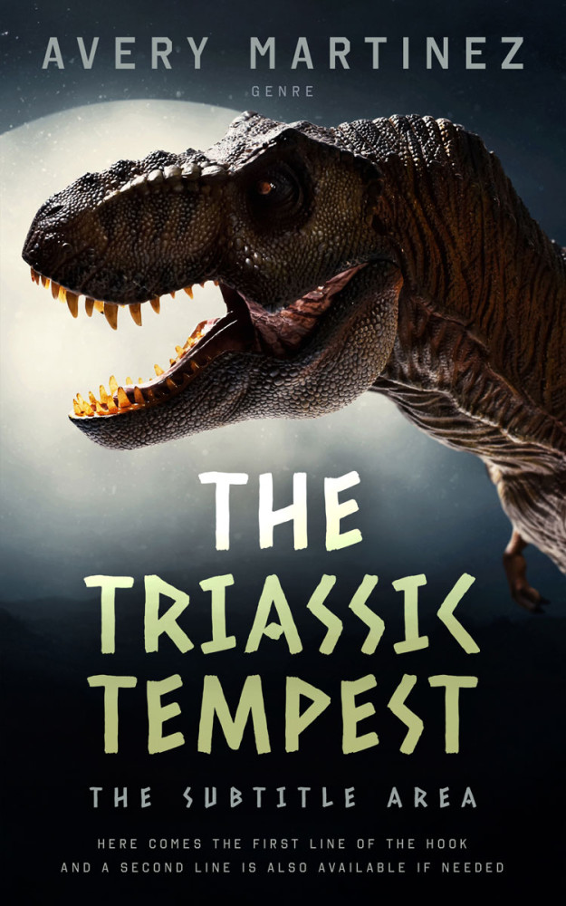 Front view of Foggy Gray #30298 - Premade Fantasy Book Cover