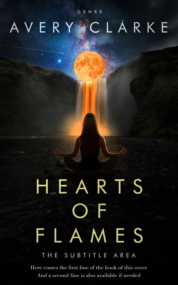 Front view of Black #30370 - Premade Health & Mind & Body Book Cover