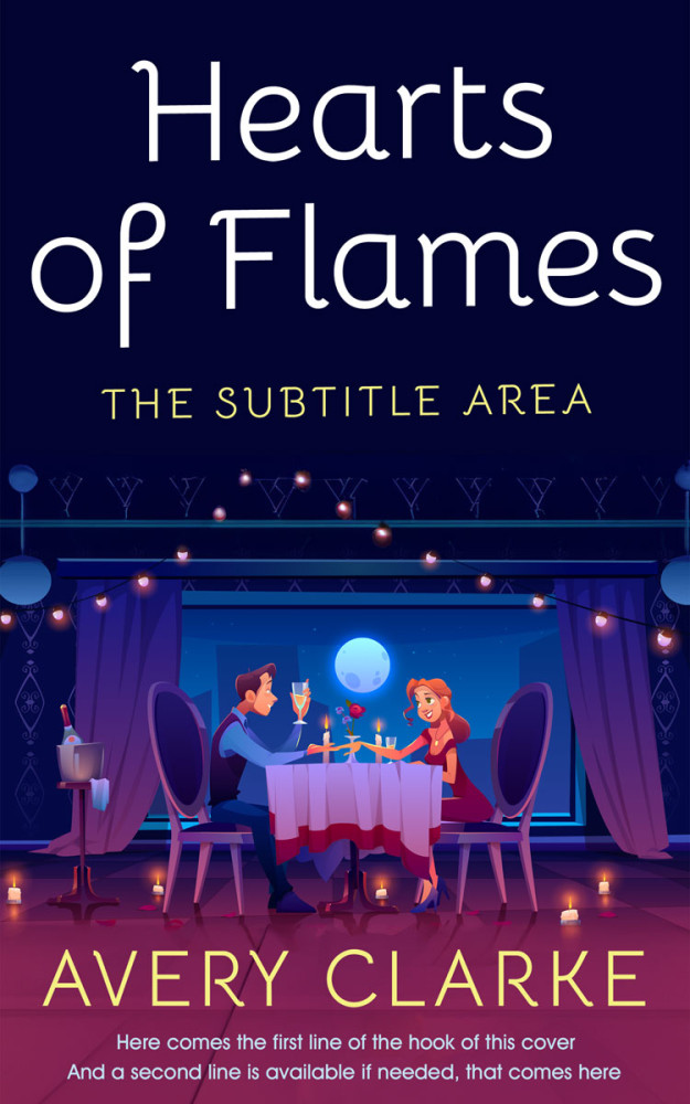 Front view of Violet #30409 - Premade Romance Book Cover