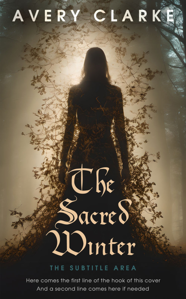 Front view of Birch #30468 - Premade Fantasy Book Cover