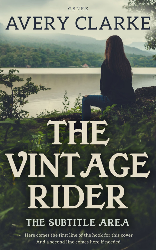 Front view of Foggy Gray #30482 - Premade Teen & Young Adult Book Cover