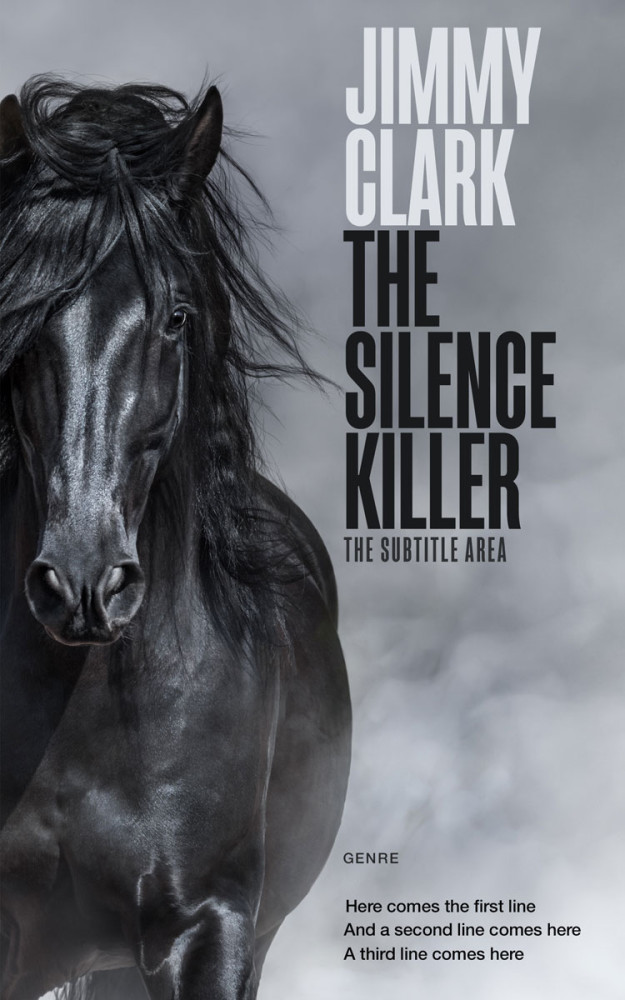 Front view of Shark #30544 - Premade Western Book Cover