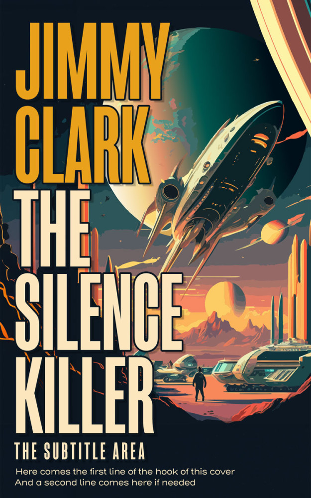 Front view of Outer Space #30597 - Premade Mystery & Thriller & Suspense Book Cover