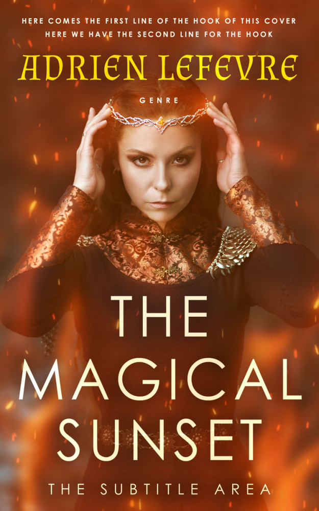 Front view of Peanut #30668 - Premade Fantasy Book Cover