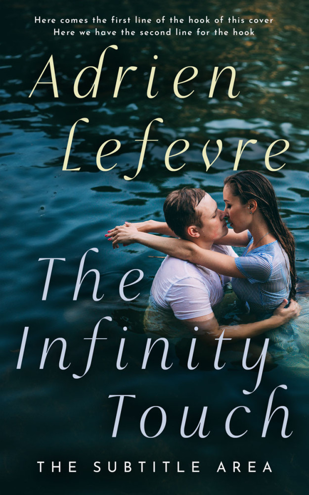 Front view of Black #30753 - Premade Romance Book Cover