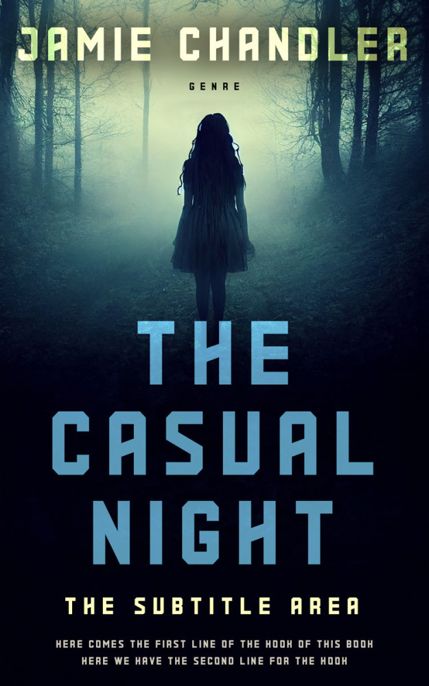 Front view of Coriander #30821 - Premade Literary Fiction Book Cover