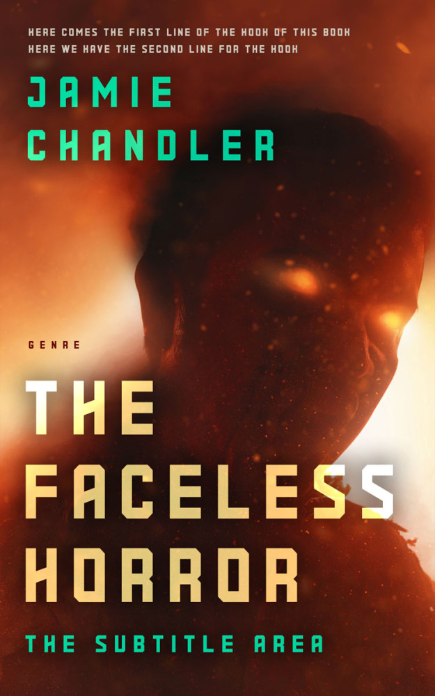 Front view of Paco #30832 - Premade Horror Book Cover