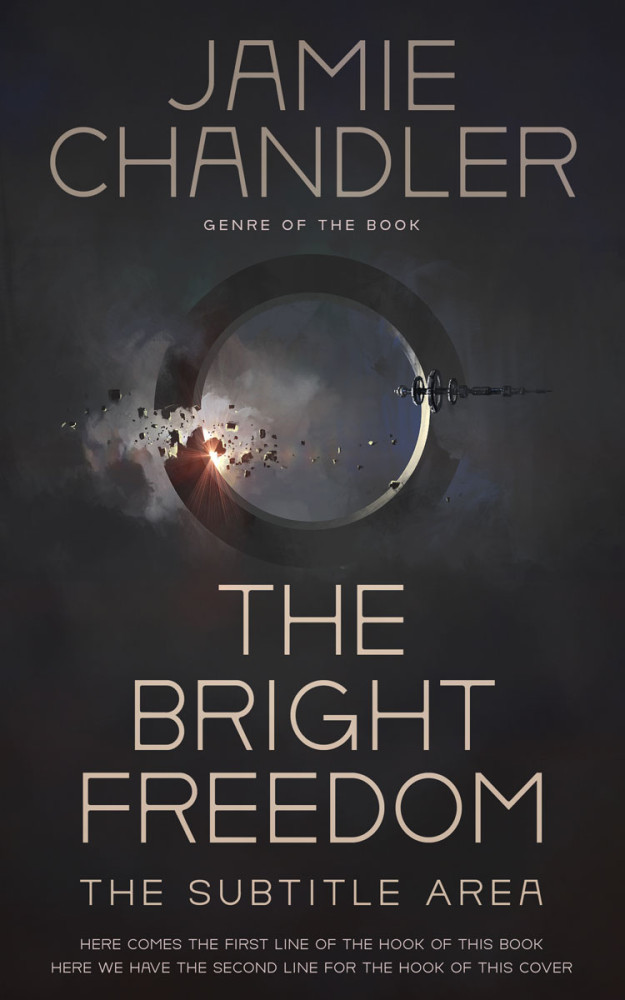 Front view of Thunder #30952 - Premade Science Fiction Book Cover