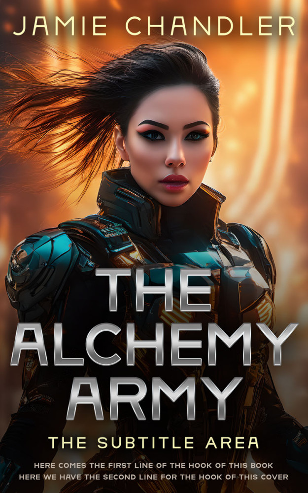 Front view of Whiskey #30965 - Premade Science Fiction Book Cover