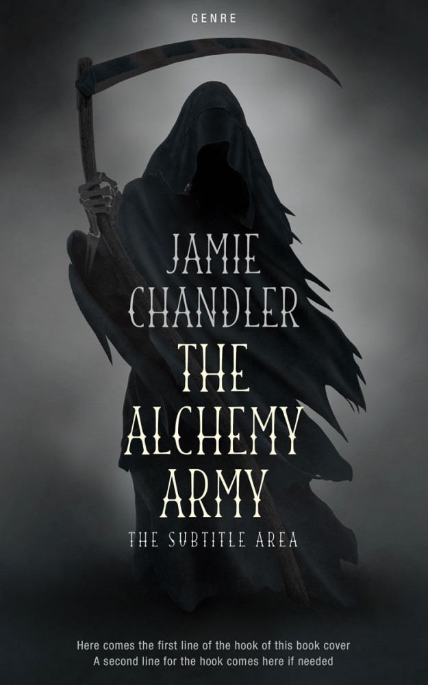 Front view of Outer Space #30977 - Premade Horror Book Cover