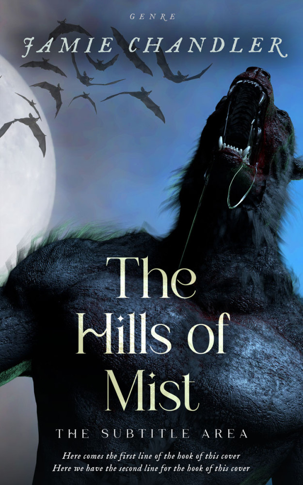 Front view of Bunker #31036 - Premade Horror Book Cover