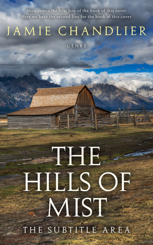 Front view of Fuscous Gray #31093 - Premade Western Book Cover