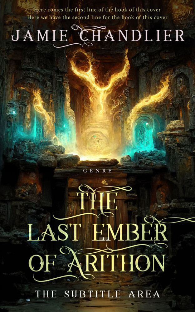 Front view of Rangoon Green #31201 - Premade Fantasy Book Cover